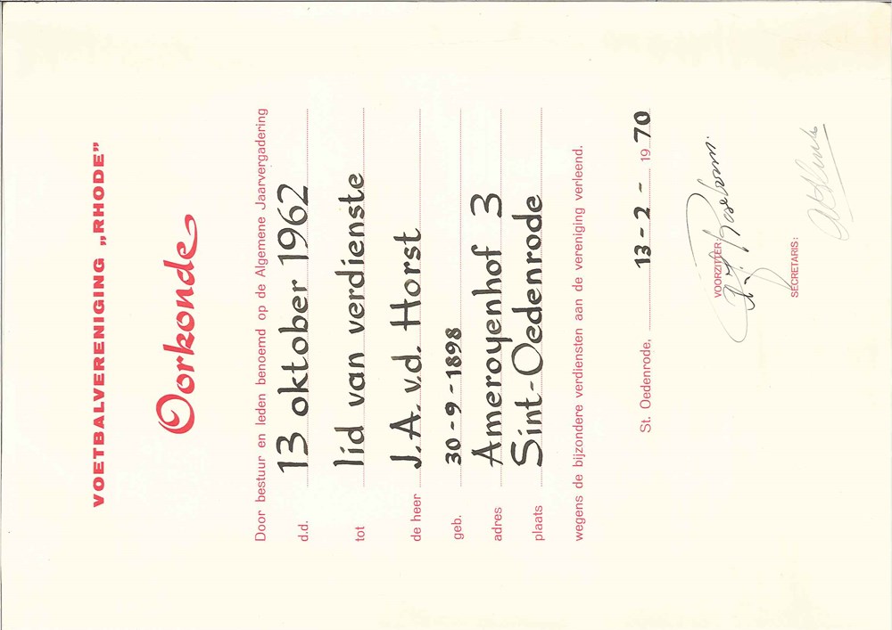 19621013_Jan_van_der_Horst_Oorkonde_lid_van_verdienste_Rhode.jpg